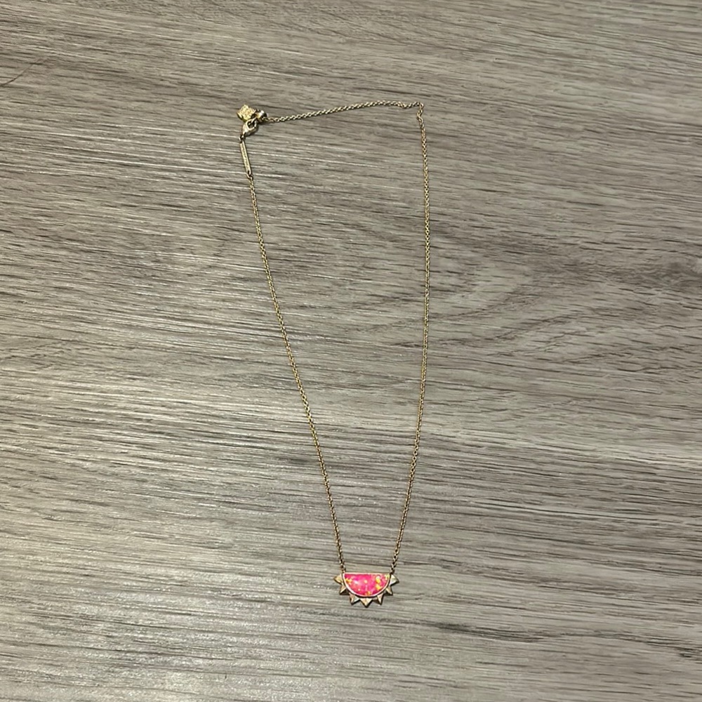 Kendra Scott Sienna Gold Half Sun Pendant Necklace